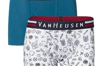 Van Heusen Boy’S Cotton Blend Classic Trunks (Pack Of 2) (Ikibtr2Ap421053_Multicolor