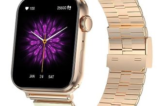 Fire-Boltt Visionary Ultra 1.78″ Amoled, Stainless Steel Luxury Smart Watch, Bluetooth Calling With Rotating Crown, 100+ Sports Mode, Tws Connection (Gold)