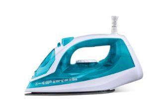 Kent Glide Steam Iron | 1250W | Powerful Steam Burst Upto 20G/Min | Non-Stick Sole Plate | Vertical And Horizontal Steaming | Adjustable Temperature | 360° Swivel Cord | Turquoise Blue