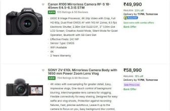 DSLR & Mirrorless Starts Up to 25%