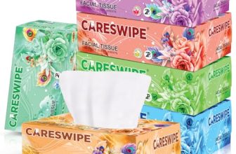 Careswipe Face Tissue Paper 100 Pulls Set Of 6 (600 Pulls 1200 Sheets)