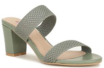 Bata Womens Faye Mule Green Heeled Sandal – 6 Uk (6797421)