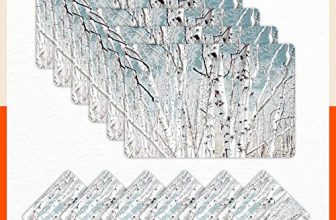 Table Mats By Bathla – Set Of 6-45Cm X 30Cm Table Placemats & Coasters For Home Dining Table | Multipurpose, Heat-Resistant, Waterproof & Washable | Matworks (Birch, Polyvinyl Chloride)