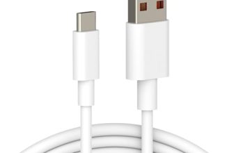 Mi Usb To Type C 120W Hypercharge Cable, 6A Fast Charging Cable With Up To 480 Mbps High-Speed Data Transfer & Sync Cord Compatible With All Xiaomi Smartphones And Devices, White (1 Meter)