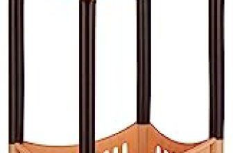 Amazon Brand – Solimo Four-Tier Multipurpose Plastic Rack For Kitchen, Living Room, Bathroom (Concave, Beige And Brown)