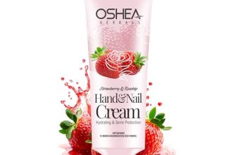 Oshea Herbals Strawberry & Rose Hip Hand & Nail Cream For Men & Women | Super Hydrating With Germ Protection | Enriched With Sheabutter, Vitamin E & Neem Extract 30 Ml