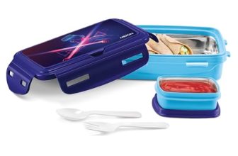 Milton Flavour Small Inner Stainless Steel Tiffin Box, 400 Ml, Blue