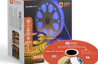 Orient Joylite Led Rope Light For Home Decoration | Ip65 Certified | Indoor And Outdoor Use | Direct Plug-In | 600 Lumens In Every Meter (White, Pack Of 1)