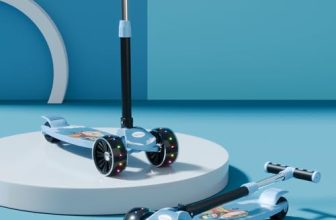Lifelong Scooter For Kids 3+ Years – Foldable Kids Scooter With Led Wheels & Adjustable Height – Kick Scooter Capacity 50Kg- Baby Scooter Toys For 3+ Year Old Boy & Girl – Skate Scooter