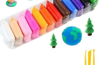 Khyali Set Of 12 Colorful Soft Fluffy Foam Creative Art & Craft Air Dry Clay For Kids65