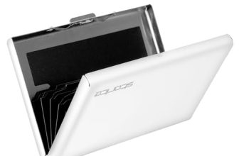 Storite 6 Slots Rfid Protected Metal Credit Card Holder Case Wallet For Men & Women (White- 9.5 X 6.5 X 1.3 Cm)