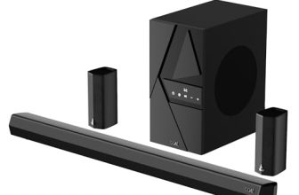 Boat Aavante Bar 3600, 500W Signature Sound,5.1Ch Surround Sound, Wall Mountable Design, Bass & Treble With Master Remote Control, Bluetooth Sound Bar, Home Theatre Soundbar Speaker (Premium Black)