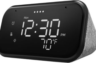 Lenovo Smart Clock Essential With Google Assistant Smart Speaker(Hemp Grey)