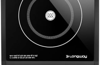 Longway Elite Plus Ic 2000 Watt Induction Cooktop With Auto Shut-Off & Over-Heat Protection With 8 Cooking Mode & Bis Approved | 1-Year Warranty | (Black, Push Button)