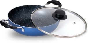Flipkart Smartbuy Splatter Finish Kadhai 2.2 L With Lid(Aluminium)