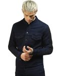 Jack & Jones Regular Fit Jacket (12222804_Dark Blue Denim_S)