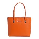 Lino Perros Women’S Leatherette Orange Tote Bag