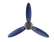 Usha Bloom Magnolia 1250Mm|Bee Star Rated | Goodbye Dust Ceiling Fan | 2 Year Warranty | (Sparkle Grey & Blue) Pack Of 1