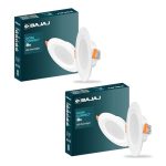 Bajaj Ivora Compact Downlight | 5W Led Downlight | For Smaller Spaces | Long Life Of 25000 Hours | Soothing Light (Pink, Pack Of 2)