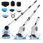 Lifelong Electic Mop Floor Cleaning Machine For Home, Kitchen & Bathroom | Electric Spin Scrubber For Deep Cleaning | Adjustable Long Handles, 3 Speed Modes | Water Proof Ipx7, 90 Mins Run Time