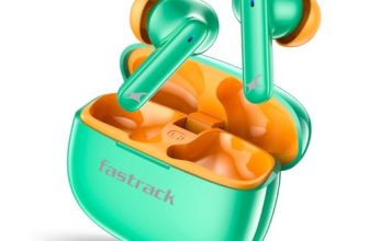 Fastrack Fpods Fx101|Bt5.4 Tws Earbuds, 40Hrs Playtime, Quad Mic Enc For Crystal Clear Calls, Low Latency Gaming Mode Upto 50Ms,Nitrofast Charge