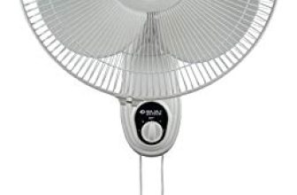 Bajaj Esteem 400 Mm Double String Wall Mount Fan | Adjustable Oscillating & Tiltable Wall Fan | 100% Copper Motor | 3-Speed Control | Voltage Protection | High Air Delivery | 2-Yrs Warranty 【White】