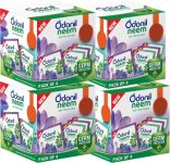 Odonil Neem Blocks Bathroom Neem Air Freshener Blocks | Mixed Fragrance | Long Lasting Odour(4 X 192 G)