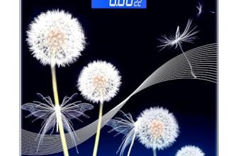 Ant Flora Dandelion Personal Digital Bathroom Weighing Scale For Human Body Weight Measurement With Wide Lcd Display Thick Tampered Glass For Home & Gym With 30 Months Warranty – Black