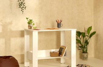 Green Soul Indus Study Table | Is-3087 Certified Engineered Wood| Compact Design | Hidden Book Shelf | Computer Table For Home Pc |Writing Desk For Adults & Students | 90Cm Wide| 1 Yr Warranty – White