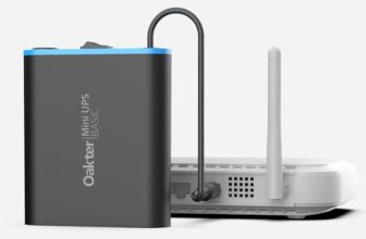 Oakter Mini Ups Basic For Wifi Router Broadband Modem | Supports 12V-2A Routers. Backup Upto 3 Hours | Wifi Router Ups Power Backup During Power Cuts| Current Surge & Deep Discharge Protection