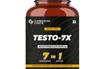 Carbamide Forte Testosterone Supplement Capsule For Men With Tribulus 1000Mg, Ashwagandha, L-Citrulline & Kaunch Beej 60 Veg Tablets