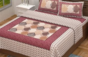 Cosito 144 Tc Cotton Double Jaipuri Prints Flat Bedsheet(Pack Of 1, Multicolor)