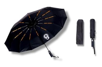 Sakha 3-Fold Unisex Windproof Umbrella With 24 Keels | Auto Open & Close | Uv Protection | 106 Cm Diameter | Sturdy & Compact For Heavy Rain & Wind (Black)