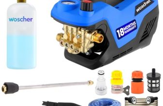 Woscher Car Washer High Pressure Gun Pressure Washer For Car, Car Washing Pump For Car, Bike And Home Use Cleaning |18 Months Warranty | 100% Copper Motor | 2400 Watts | 240 Bars |