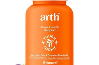 Arth Bone Health Supplement With Coral Calcium (1000 Mg) & Vitamin D3 Tablets (600 Iu) With 60% More Absorption Power | Calcium Supplement To Support Strong Bones, Muscles & Joints | 60 Veg Tablets