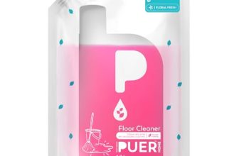 Puer Floor Cleaner Floral Fresh 1800Ml Refill Pouch | Streak Free Shine Kills 99.9% Germs With Toxic Free Cleaning & Quick Dry Technology | Ideal For All Floor Types Including Wood, Tiles & Marble