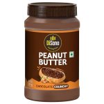 Disano Chocolate Peanut Butter Crunchy, 924G, 23G Protein & 6.4G Dietary Fibre, Tasty & Healthy Chocolate Spread For Breakfast & Snacks, Made With Premium Roasted Peanuts, Zero Cholesterol & Trans Fat