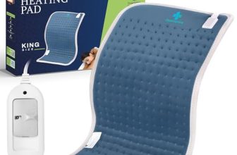 Heatronics® X-Large+ Electric Heating Pad For Back Pain + Period Cramps Relief | Pain Relief Heating Belt With Temperature Controller For Lower Back, Knee, Shoulder, Cramps, And Neck Pain Relief (3 Heat Levels / Steel Blue)