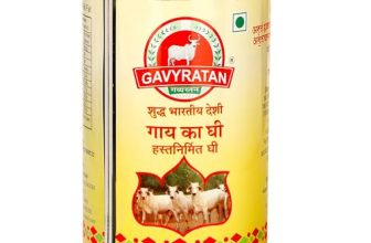 Gavyratan Pathmeda A2 Desi Cow Bilona Ghee – Natural Flavour, 1 Liter, Bi-Directionally Churned, Traditional Vedic Process, High Smoke Point, Made By Rural Communities