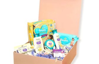 Gigglebox Premium Baby Gift Hamper | Pampers Newborn Diapers & Wipes, Himalaya Baby Care With Pure Cow Ghee & Tedibar Soap | Essential Baby Care Set For Gifting & Daily Use