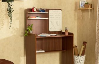 Green Soul Dora Study Table With Writing Board & Bookshelf | Is-3087 Engineered Wood| Computer/Writing Desk For Home, Adults & Students, Brown, 3 Year Warranty