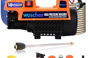 Woscher Car Washer High Pressure Gun Pressure Washer For Car, Car Washing Pump For Car, Bike And Home Use Cleaning | 18 Months Warranty | 1800 Watts | 150 Bars |