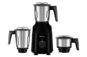 Atomberg Xiana 750 Watt Mixer Grinder | 3 Multipurpose Stainless Steel Jars | Coarse Mode For Silbatta-Like Textures | Powerful Intelligent Motor | Easy Fault Led Indication | Gloss Black