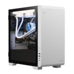 Gamdias Mars E2 White | M-Atx Gaming Pc Case With Tempered Glass| Desktop Computer Case| Support 280Mm Radiator, 5X 120Mm Case Fans (1X 120Mm Fan Built-In)| 350Mm Gpu/Vga, Usb3.0X 2,165Mm Cpu Cooler.