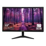 Zebster Gv222, 22 Inch (54.6Cm) Led Monitor, Dual Hdmi & Vga Input, Fhd 1920 X 1080, 250Nits Brightness, 300000:1 Dynamic Contrast Ratio, 16.7M Colors, 16:9 Aspect Ratio, Wall Mountable