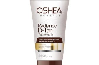 Oshea Herbals Radiance Dtan Facewash For All Skin Types | Tan Removal Formula With Whitening & Brightening | Enriched With Green Apple & Basil Extract | Paraben &Soap Free 120G