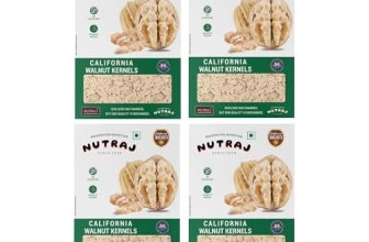 Nutraj California Walnut Kernels 1Kg (250Gm X 4) Pack Without Shell | Akhrot Giri | Dry Fruits And Nuts | Grocery Items.