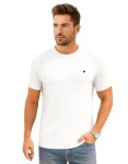 Awg All Weather Gear Men Solid Waffle Crew Neck Tshirt | Waffle Knit T-Shirt | Men’S T-Shirt | Tees For Man | Textured Half Sleeve T-Shirt’S | Tshirt For Men Stylish White
