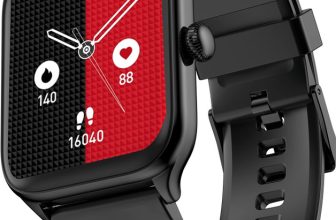 Cellecor 1.83″ Bt Calling, 500 Nits, Ai Voice Assistant,Spo2,Hr, Split Screen Smartwatch(Black Strap, Free Size)