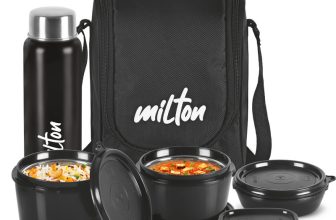 Milton Pro Lunch Box With Insulated Fabric Jacket (180,320,450,100,750Ml) 4 Containers Lunch Box(1800 Ml, Thermoware)